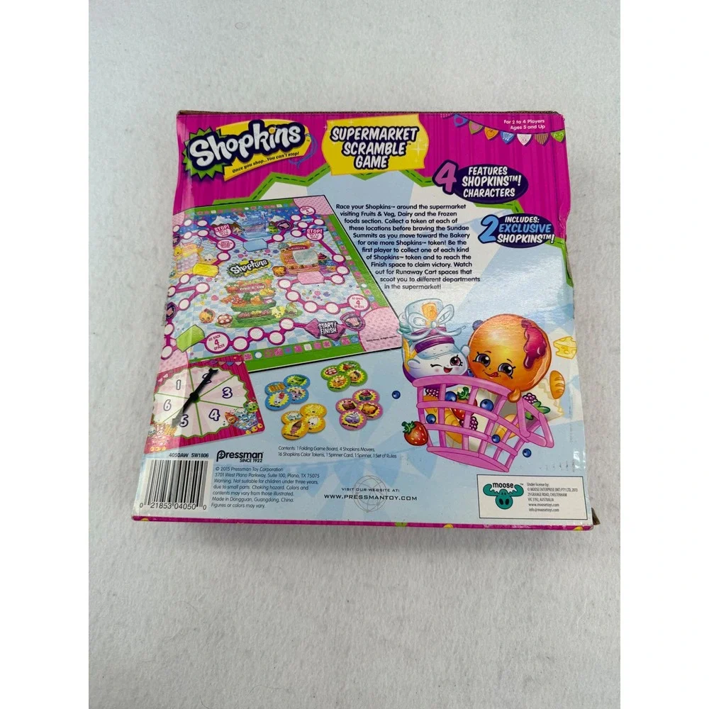 Shopkins Bundle Blanket Supermarket Scramble & Make A Deal Games Complete